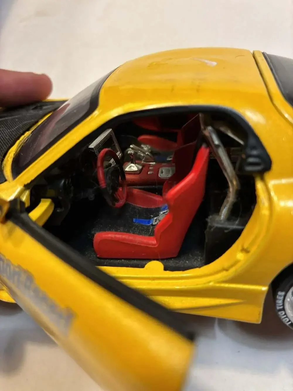 TM 1:64 JDM Yellow FD RX7 RE Amemiya Racing Sports Model Diecast Metal – store,